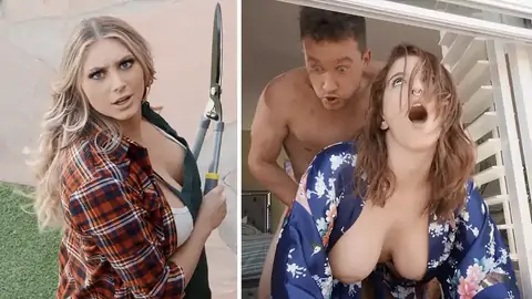 The gardener is caning out his massive thick jism-shotgun