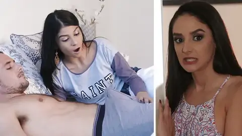 The COUGAR is spying on the teen giving a deep jaws