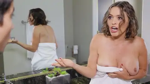 Stepson is fingerblasting the MILF's cunny under the table