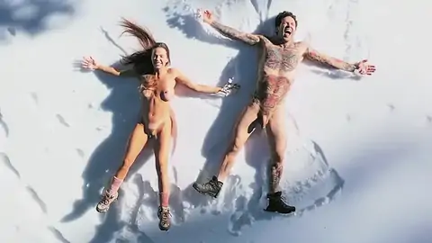 Abigail Mac is fully bare while in the forest