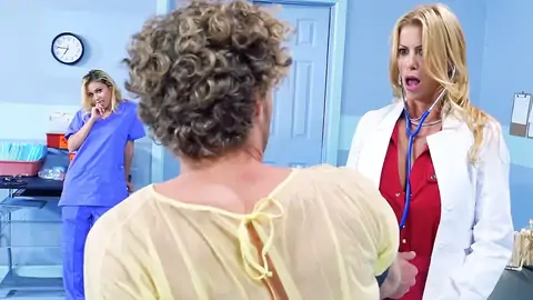 The MUMMY is astonished while a teenager is providing a hand job