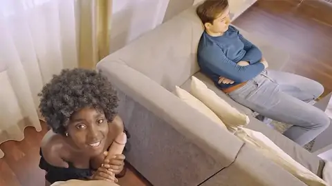 Dark-hued sweetie with elastic backside plumbs while beau sleeps